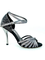 Carica immagine nella Galleria, Wish Dance Shop 210/7 in Glitter Carbon e sunseet Carbon Tacco Slim Laminato Carbon a Specchio