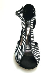 Load image into Gallery viewer, Wish Dance Shop 401 Camoscio Nero Raso Zebra