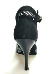 Carica immagine nella Galleria, Wish Dance Shop 401 Camoscio Nero Raso Zebra