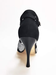 Carica immagine nella Galleria, Wish Dance Shop 403 Camoscio Nero e Glitter Argento
