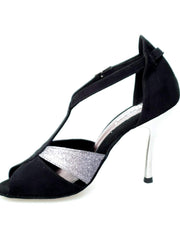 Carica immagine nella Galleria, Wish Dance Shop 403 Camoscio Nero e Glitter Carbon