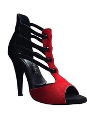 Load image into Gallery viewer, Wish Dance Shop 460 Camoscio Nero Cavallino Rosso