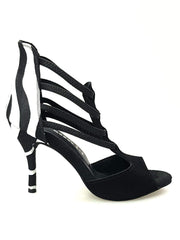 Carica immagine nella Galleria, Wish Dance Shop 460 Camoscio Nero e Raso Seta Zebra