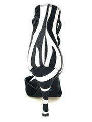 Carica immagine nella Galleria, Wish Dance Shop 460 Camoscio Nero e Raso Seta Zebra