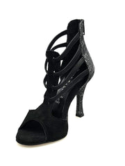 Carica immagine nella Galleria, Wish Dance Shop 460 zip Camoscio Nero e Fish Carbon