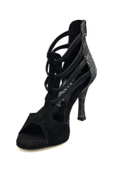 Carica immagine nella Galleria, Wish Dance Shop 460 zip Camoscio Nero e Fish Carbon