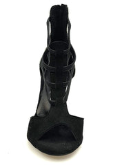 Carica immagine nella Galleria, Wish Dance Shop 460 zip Camoscio Nero e Glitter Argento