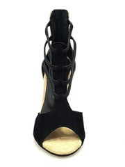 Carica immagine nella Galleria, Wish Dance Shop 460 zip Camoscio Nero e Glitter Oro
