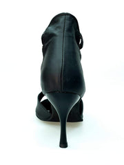 Load image into Gallery viewer, Wish Dance Shop 460 PW  Pelle Nera Tacco Smaltato Nero