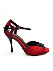 Carica immagine nella Galleria, Wish Dance Shop 691 Camoscio Rosso e Glitter