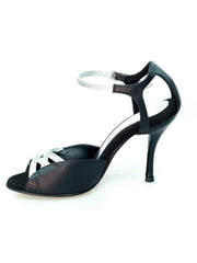 Load image into Gallery viewer, Wish Dance Shop 691 Pelle Nera e Glitter Argento