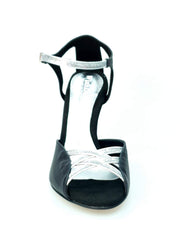 Load image into Gallery viewer, Wish Dance Shop 691 Pelle Nera e Glitter Argento