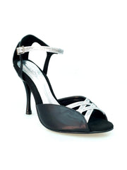 Load image into Gallery viewer, Wish Dance Shop 691 Pelle Nera e Glitter Argento