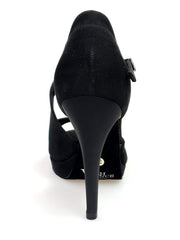 Carica immagine nella Galleria, Wish Dance Shop 731 in Camoscio Nero con Plateau