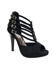 Carica immagine nella Galleria, Wish Dance Shop 779 Camoscio Nero con Plateau