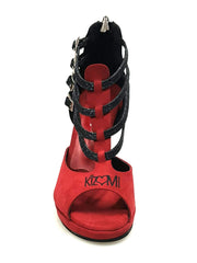 Carica immagine nella Galleria, Wish Dance Shop 779 Camoscio Rosso e Nero per Kizmi