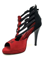 Carica immagine nella Galleria, Wish Dance Shop 779 Camoscio Rosso e Nero per Kizmi