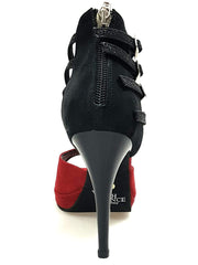 Carica immagine nella Galleria, Wish Dance Shop 779 Camoscio Rosso e Nero per Kizmi