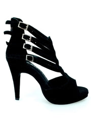 Carica immagine nella Galleria, Wish Dance Shop 779F in Camoscio Nero con Plateau