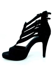 Carica immagine nella Galleria, Wish Dance Shop 779F in Camoscio Nero con Plateau