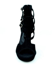 Carica immagine nella Galleria, Wish Dance Shop 779F in Camoscio Nero con Plateau