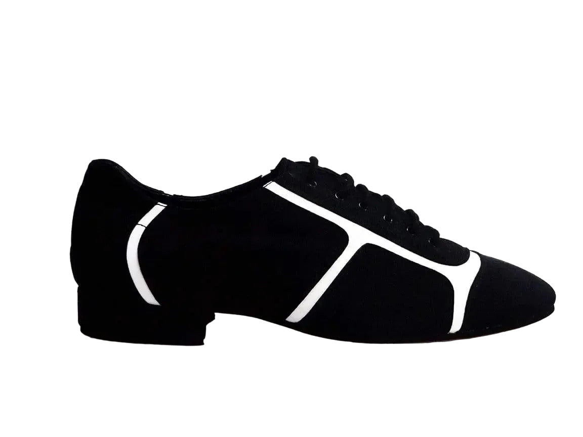 Camoscio Nero inserti Bianchi Manuel Wish Dance, vista tre quarti