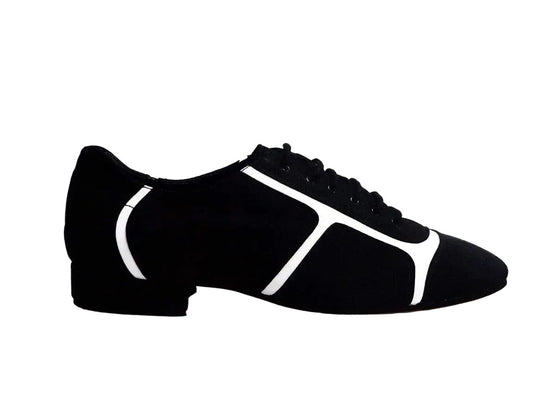 Camoscio Nero inserti Bianchi Manuel Wish Dance, vista tre quarti