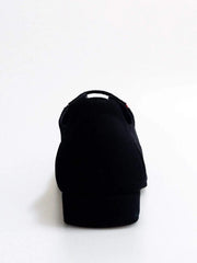 Carica immagine nella Galleria, Sneaker Manuel (820) Wish Dance Shop in camoscio nero con inserti in vernice rossa, profili colorati e design elegante.