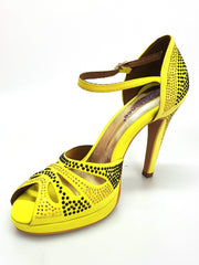 Carica immagine nella Galleria, Wish Dance Shop Alexa - Scarpa da Ballo in Camoscio Giallo Con Swarovski
