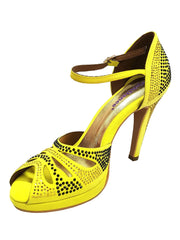 Carica immagine nella Galleria, Wish Dance Shop Alexa - Scarpa da Ballo in Camoscio Giallo Con Swarovski