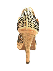 Carica immagine nella Galleria, Wish Dance Shop Alexa - Scarpa da Ballo in Raso Bronzo Con Swarovski