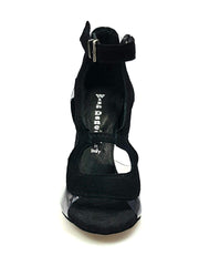 Load image into Gallery viewer, Wish Dance Shop Angela in Camoscio Nero con parti in Plexiglass