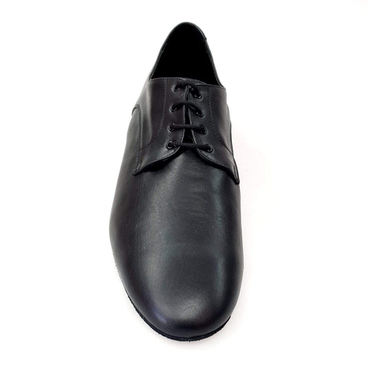 Scarpa Derby uomo Wish Dance Shop in pelle nera con suola flessibile e dettagli classici, comoda e elegante.