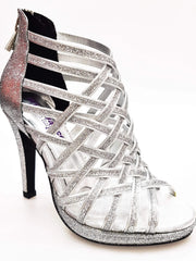 Carica immagine nella Galleria, Wish Dance Shop Intrigo in Glitter Argento con Plateau