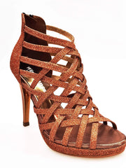 Carica immagine nella Galleria, Wish Dance Shop Intrigo in Glitter Bronzo e Plateaux