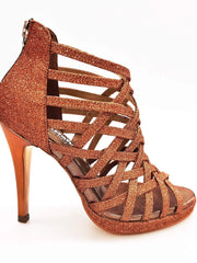 Carica immagine nella Galleria, Wish Dance Shop Intrigo in Glitter Bronzo e Plateaux