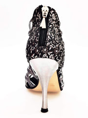 Load image into Gallery viewer, Wish Dance Shop Intrigo in Glitter Carbon e Fiorato Argento