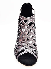 Load image into Gallery viewer, Wish Dance Shop Intrigo in Glitter Carbon e Fiorato Argento