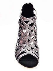 Carica immagine nella Galleria, Wish Dance Shop Intrigo in Glitter Carbon e Fiorato Argento
