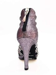 Carica immagine nella Galleria, Wish Dance Shop Intrigo in Glitter Carbon e Plateaux