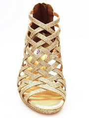 Load image into Gallery viewer, Scarpa donna Intrigo 780 Wish Dance Shop in glitter platino, tacco a spillo e plateau, elegante e brillante.