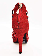Carica immagine nella Galleria, Wish Dance Shop Intrigo in Glitter Rosso e Plateaux
