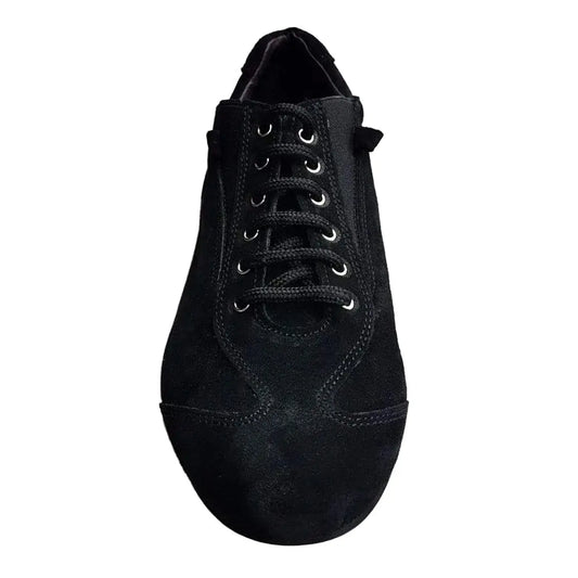 Scarpa sneaker Pantera Ivan in camoscio nero, con design elegante e comodo, ideale per stile casual e sportivo.