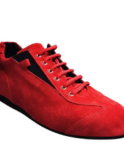 Load image into Gallery viewer, Scarpa sneaker Ivan Varadero in camoscio rosso, stile extraconfort, ideale per look dinamici e alla moda.