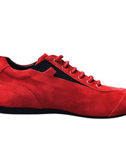 Load image into Gallery viewer, Sneaker in camoscio rosso Varadero Ivan di Wish Dance Shop, scarpa sportiva comoda e elegante.
