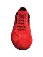 Load image into Gallery viewer, Sneaker in camoscio rosso Varadero Ivan di Wish Dance Shop, scarpa extraconfort per danza e stile casual.