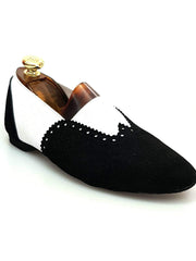 Load image into Gallery viewer, Wish Dance Shop Jazz 06 Camoscio Nero Elastico Bianco