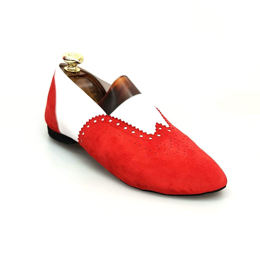 Jazz 06 Camoscio Rosso Roly Wish Dance, bianco, vista laterale
