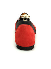 Carica immagine nella Galleria, Wish Dance Shop Jazz 06 Camoscio Rosso Elastico Nero