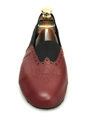 Carica immagine nella Galleria, Wish Dance Shop Jazz 06 Pelle Bordeaux Elastico Nero